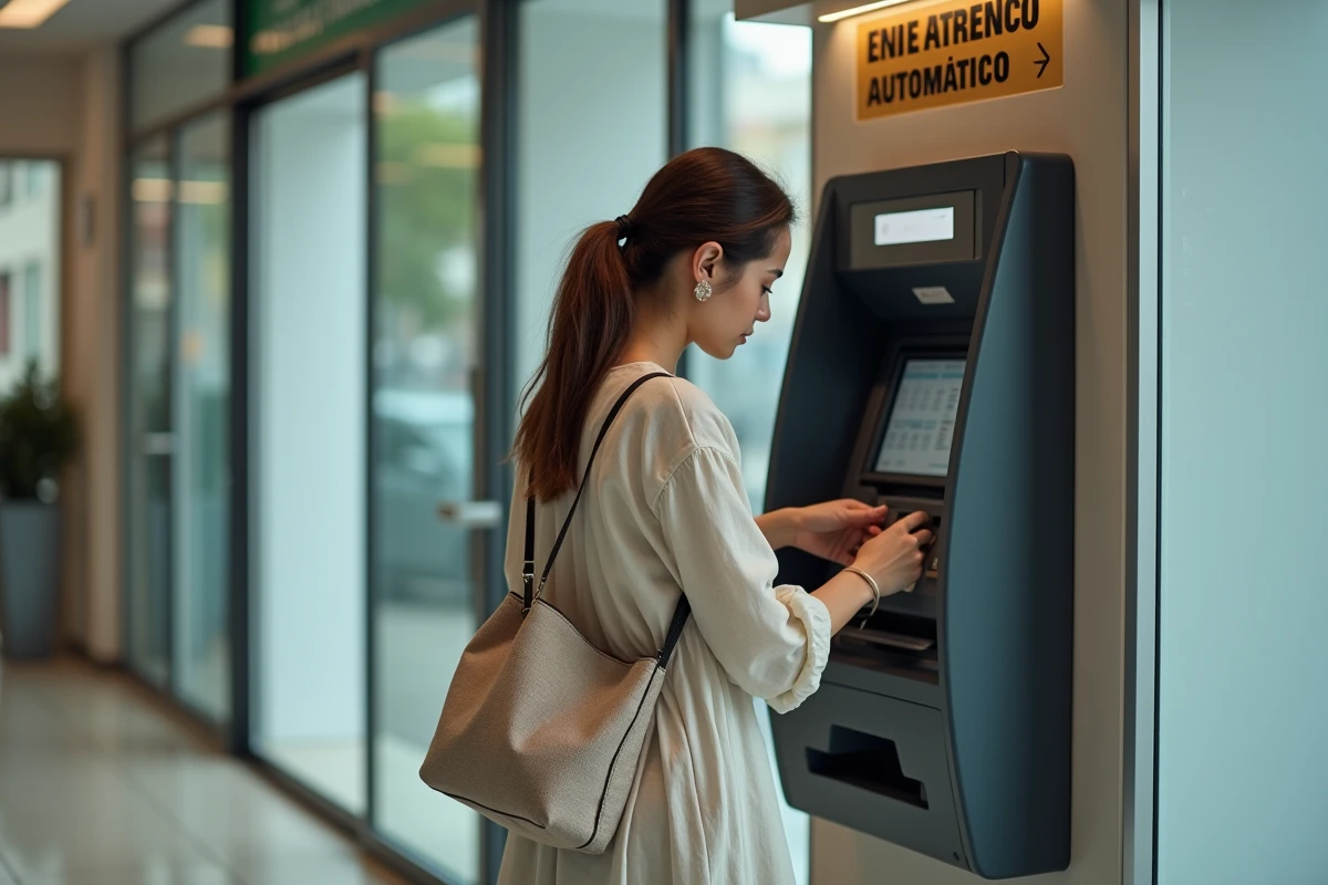Jeune femme retirant de l